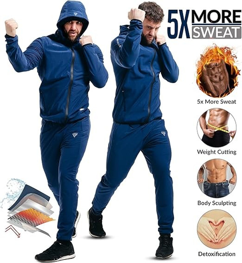 RDX Sauna Suit, OEKO TEX 100 Certified, Full Body Sweat Heat Suit with Hood