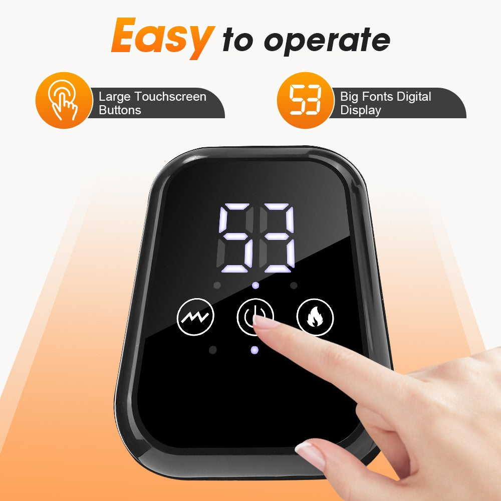 Electric Heated Vibration Knee Joint Brace Therapy Shoulder Massager Pain Relief