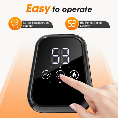 Electric Heated Vibration Knee Joint Brace Therapy Shoulder Massager Pain Relief