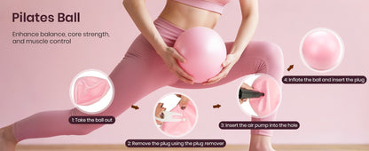 Pilates Ring Set for Women, Home Workout Pilates Equipment with Resistance