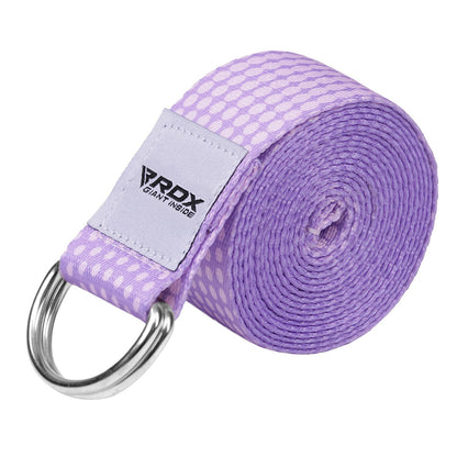 RDX Yoga Strap 8Ft D-Ring Buckle Stretching Pilates Flexibility Gym Workout
