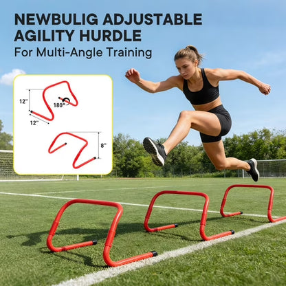 Gianna Agility Ladder Training Set with Speed Parachute, Hurdles, Cones, Jump Ro