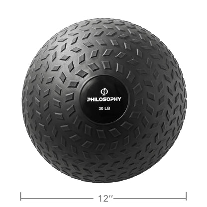 Slam Ball, 10-40 LB - Weighted Medicine Fitness Ball with Easy Grip Tread