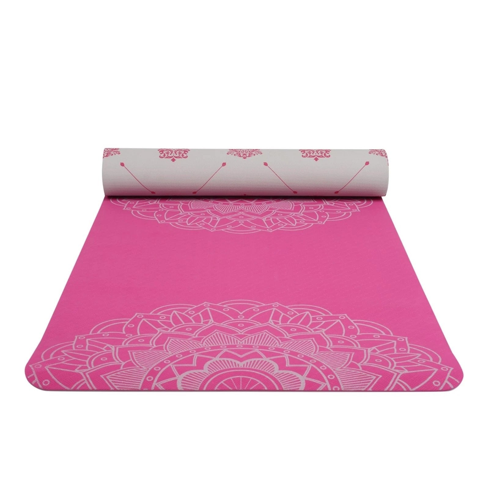 SINT Premium Print Reversible Non Slip Yoga Workouts Mat with Free Tote Bag