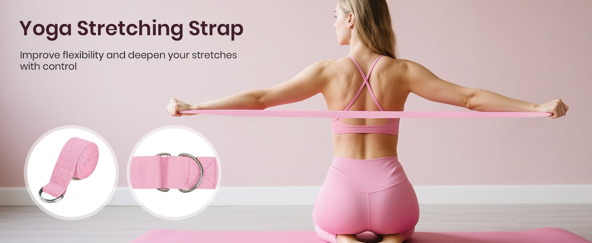 Pilates Ring Set for Women, Home Workout Pilates Equipment with Resistance