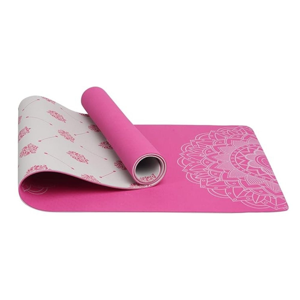 SINT Premium Print Reversible Non Slip Yoga Workouts Mat with Free Tote Bag