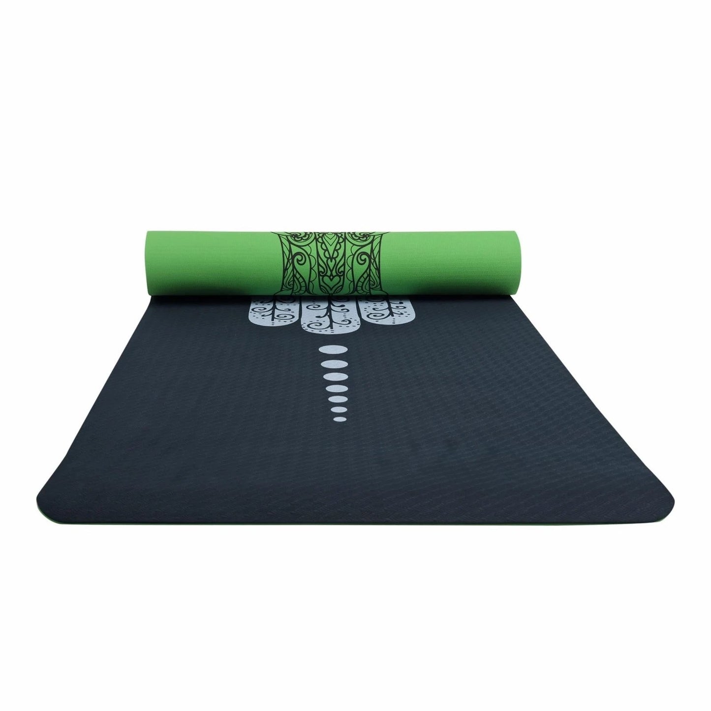 SINT Premium Print Reversible Non Slip Yoga Workouts Mat with Free Tote Bag