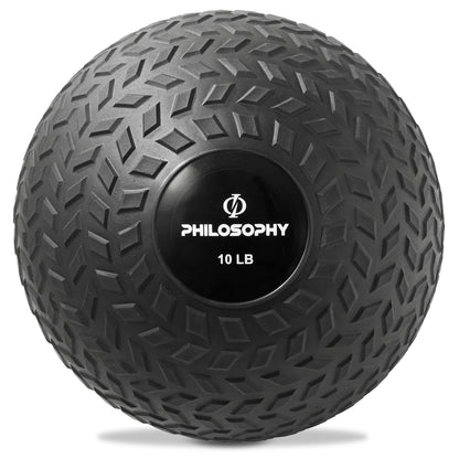 Slam Ball, 10-40 LB - Weighted Medicine Fitness Ball with Easy Grip Tread