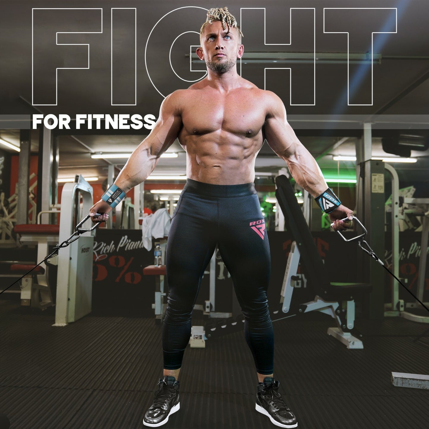 RDX Wrist Wraps Weight Lifting Straps Gym Workout Powerlifting Bodybuilding