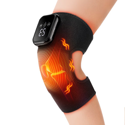 Electric Heated Vibration Knee Joint Brace Therapy Shoulder Massager Pain Relief