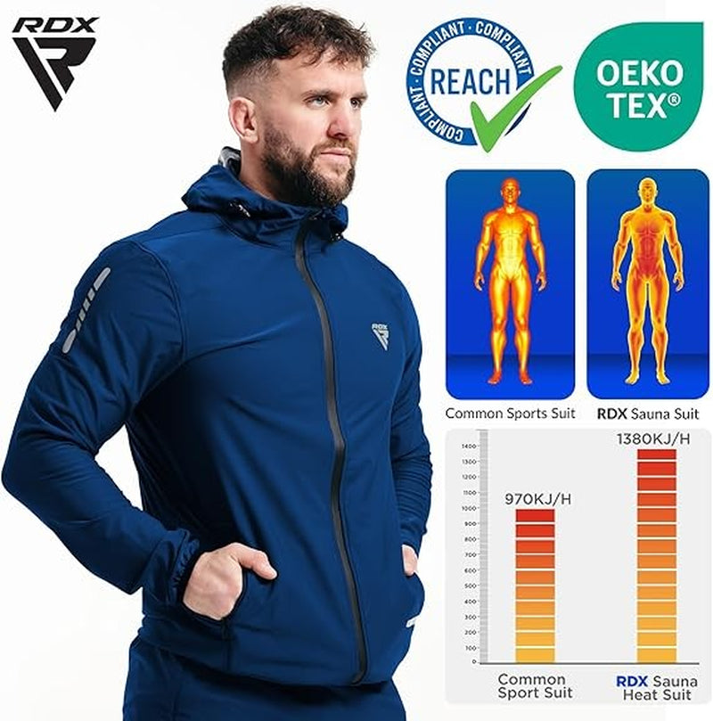 RDX Sauna Suit, OEKO TEX 100 Certified, Full Body Sweat Heat Suit with Hood