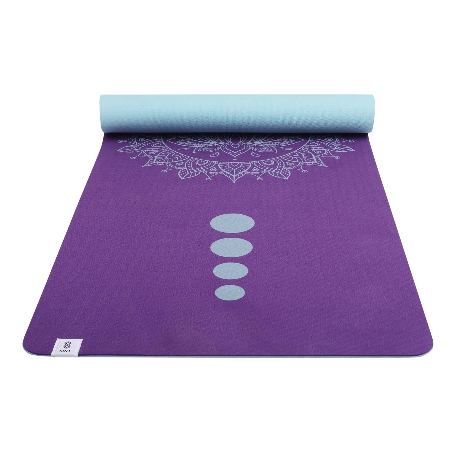 SINT Premium Print Reversible Non Slip Yoga Workouts Mat with Free Tote Bag