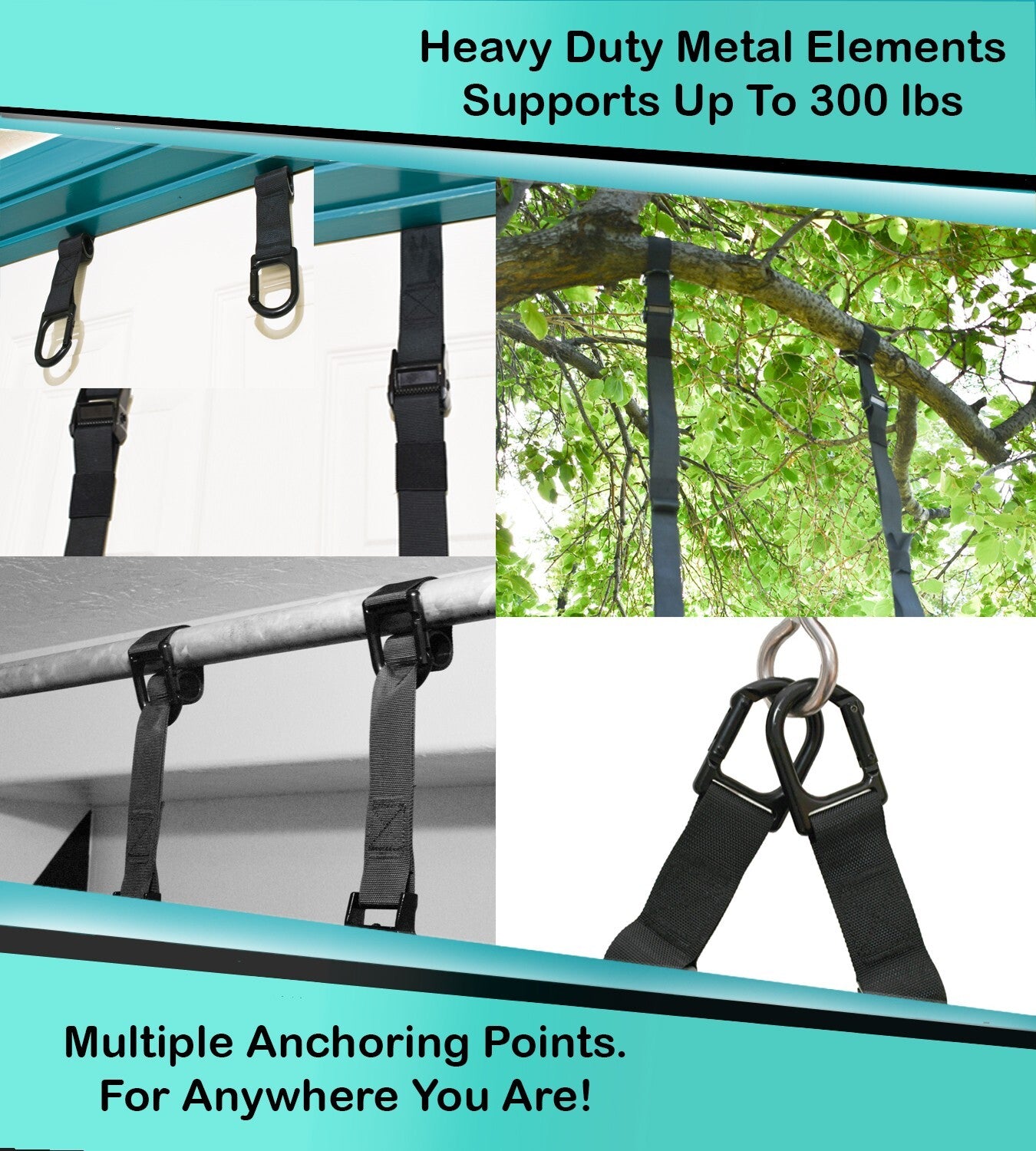 Workout Straps for Home Gym – Bodyweight Resistance Training Straps Set
