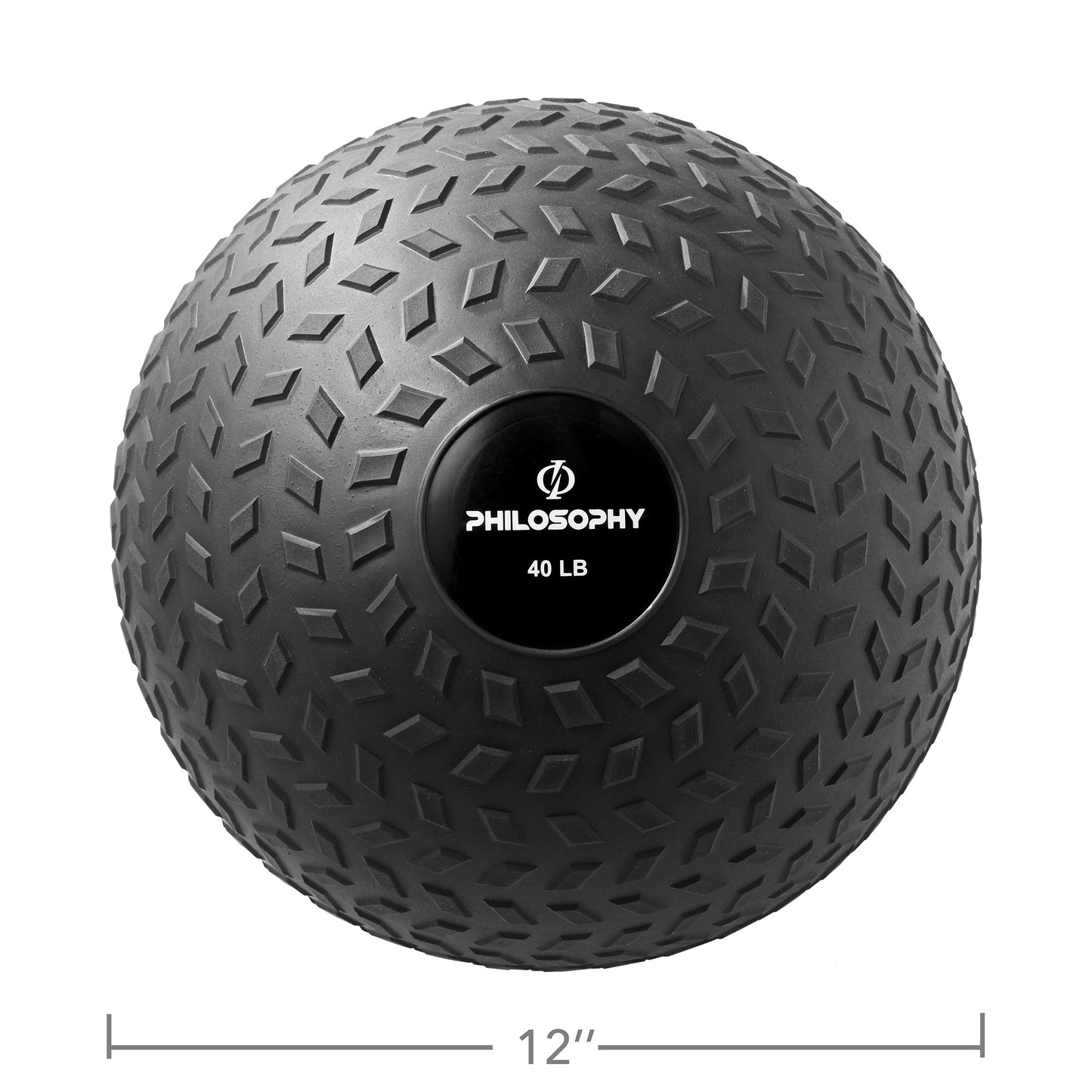 Slam Ball, 10-40 LB - Weighted Medicine Fitness Ball with Easy Grip Tread