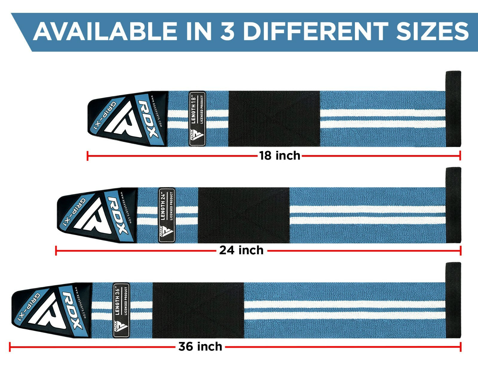 RDX Wrist Wraps Weight Lifting Straps Gym Workout Powerlifting Bodybuilding