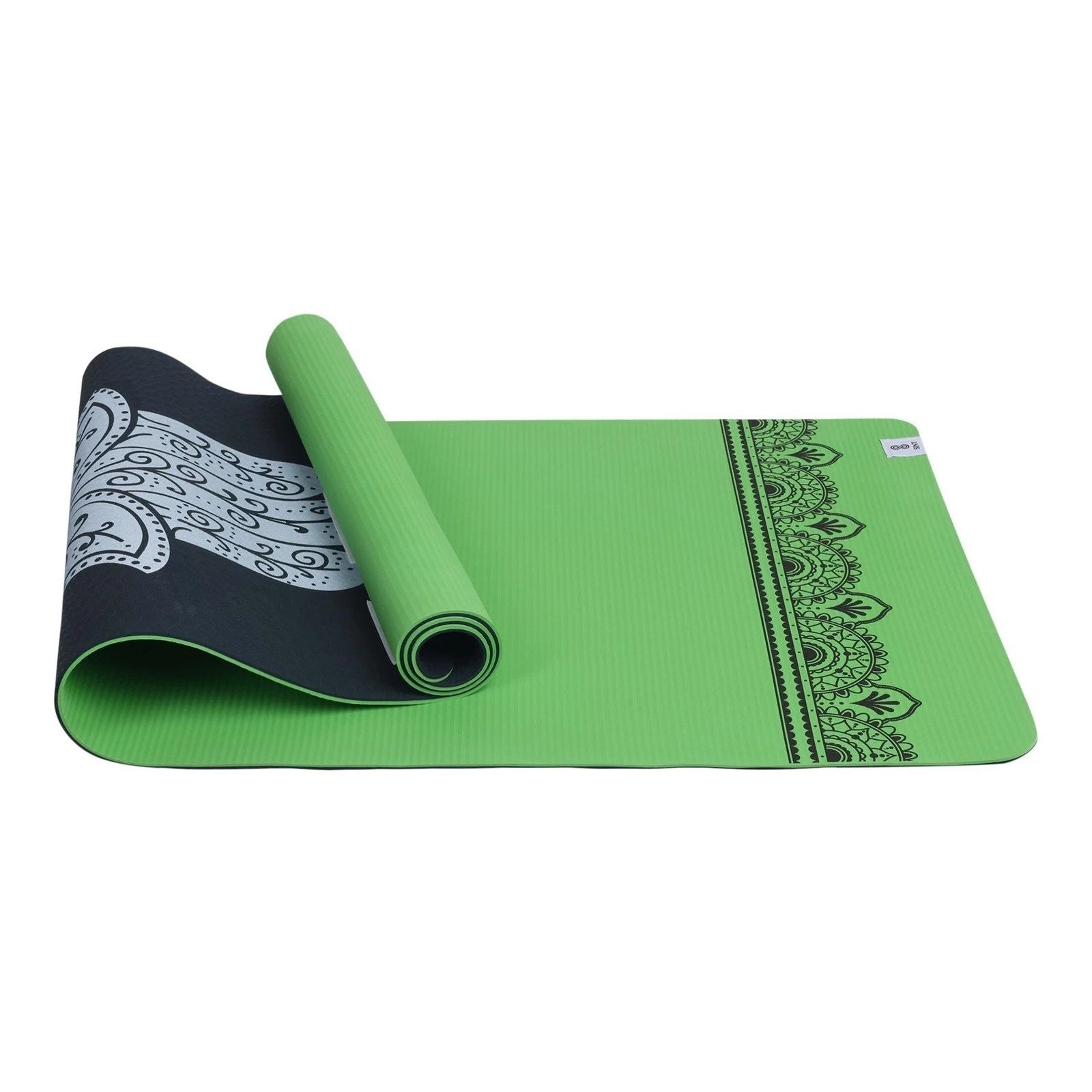 SINT Premium Print Reversible Non Slip Yoga Workouts Mat with Free Tote Bag