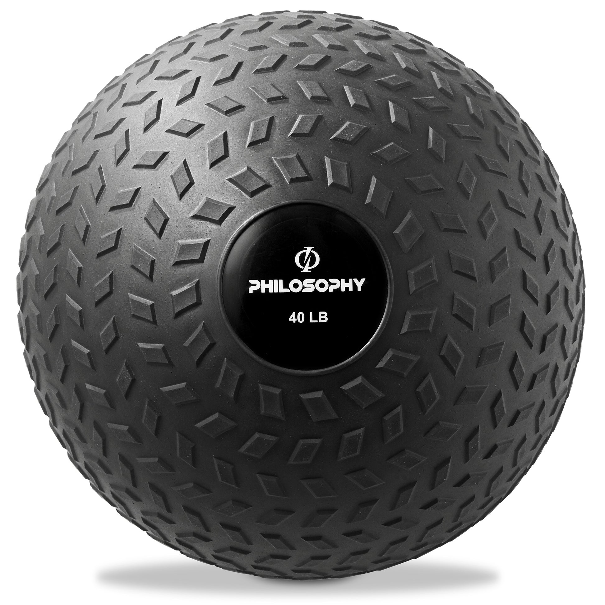Slam Ball, 10-40 LB - Weighted Medicine Fitness Ball with Easy Grip Tread