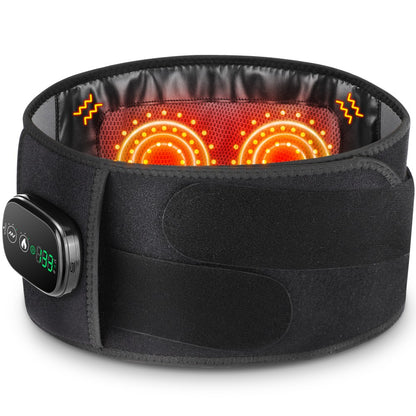 Red Light Therapy Belt Cordless 5000Mah Infrared Waist Wrap Vibration Back Pain