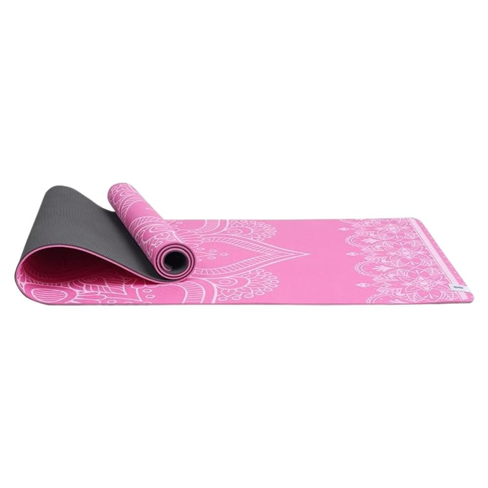 SINT Premium Print Reversible Non Slip Yoga Workouts Mat with Free Tote Bag