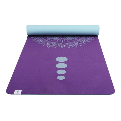 SINT Premium Print Reversible Non Slip Yoga Workouts Mat with Free Tote Bag