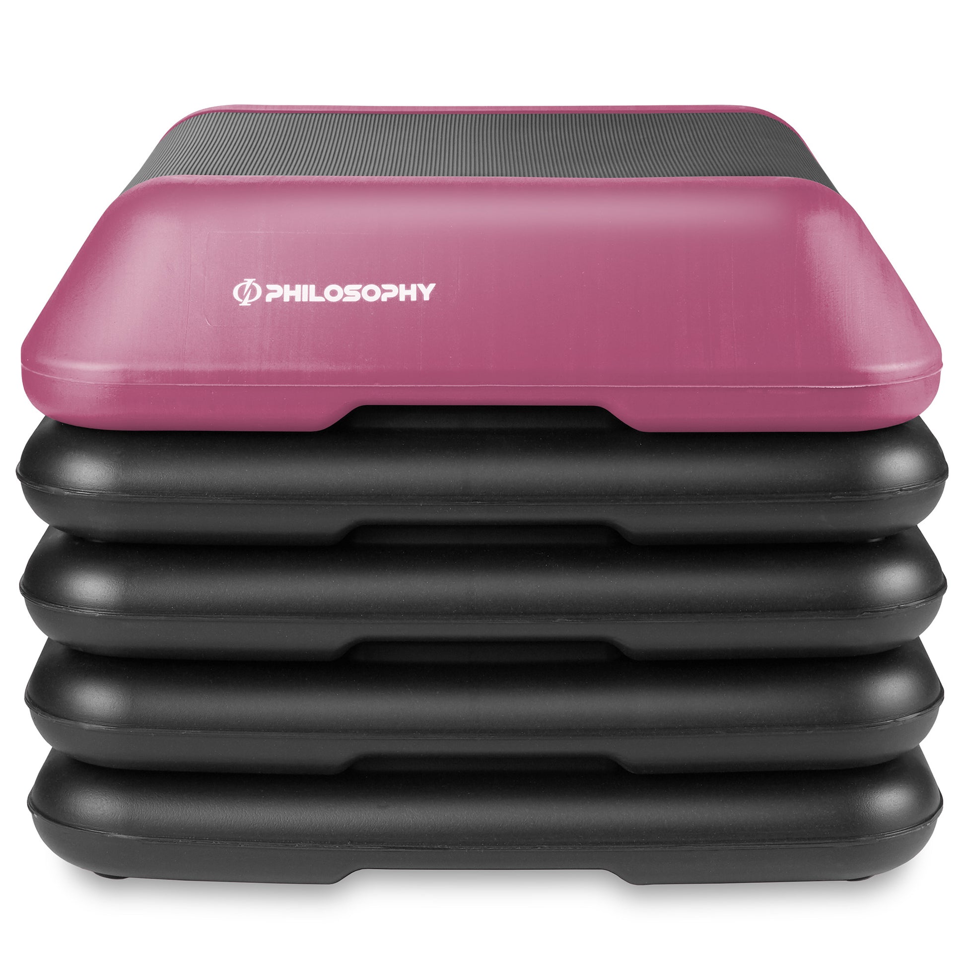 Aerobic Exercise Adjustable High Step Platform, 4 Risers Included