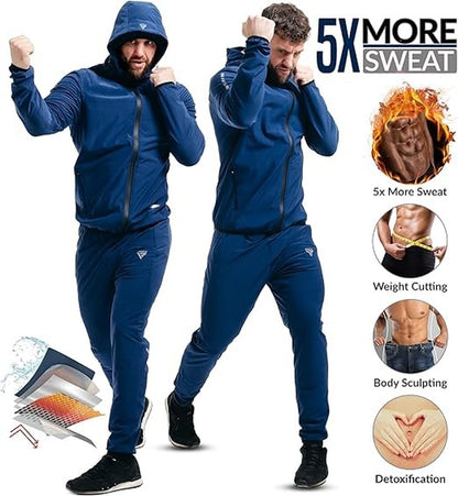 RDX Sauna Suit, OEKO TEX 100 Certified, Full Body Sweat Heat Suit with Hood