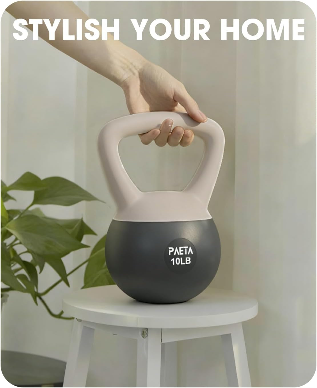 PAETA Soft Kettlebell for Home Fitness – Anti-Slip Grip & Wide Handle Design,Sof