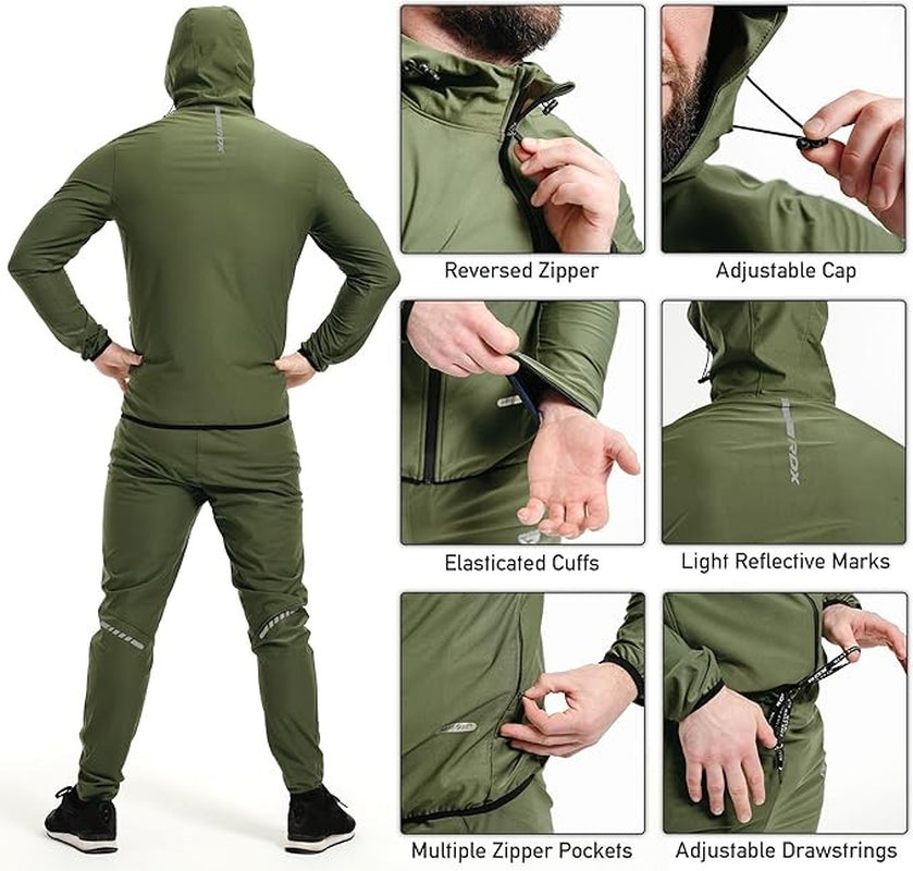 RDX Sauna Suit, OEKO TEX 100 Certified, Full Body Sweat Heat Suit with Hood