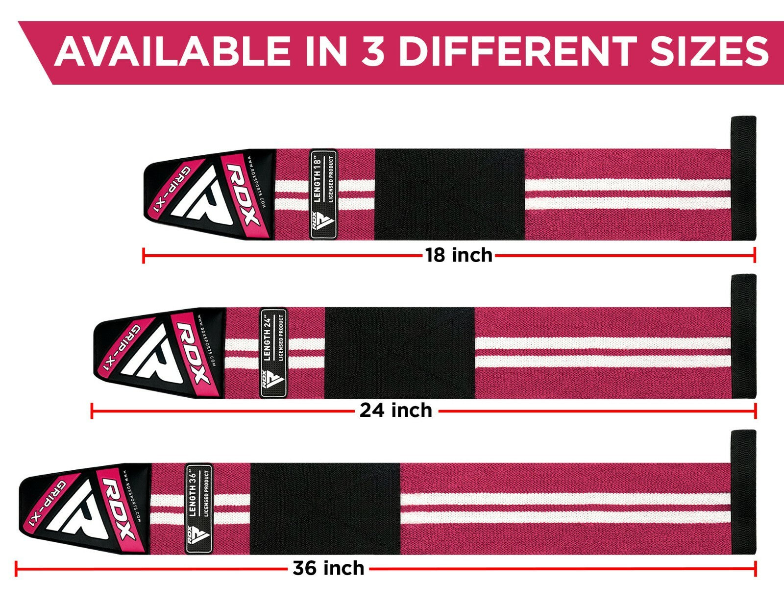 RDX Wrist Wraps Weight Lifting Straps Gym Workout Powerlifting Bodybuilding