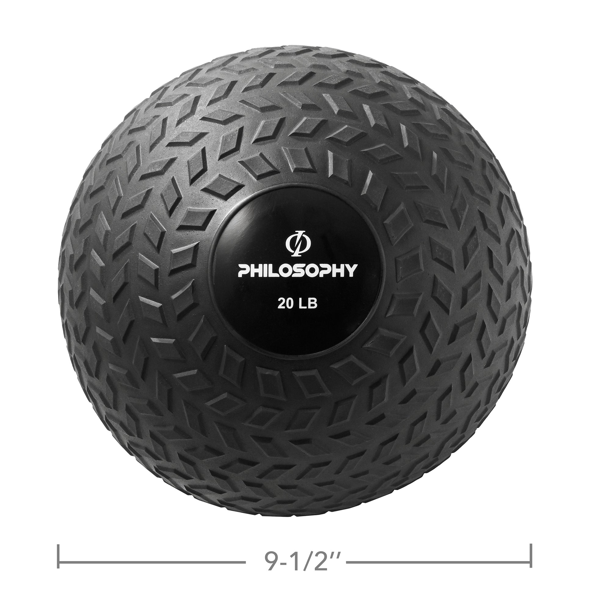 Slam Ball, 10-40 LB - Weighted Medicine Fitness Ball with Easy Grip Tread
