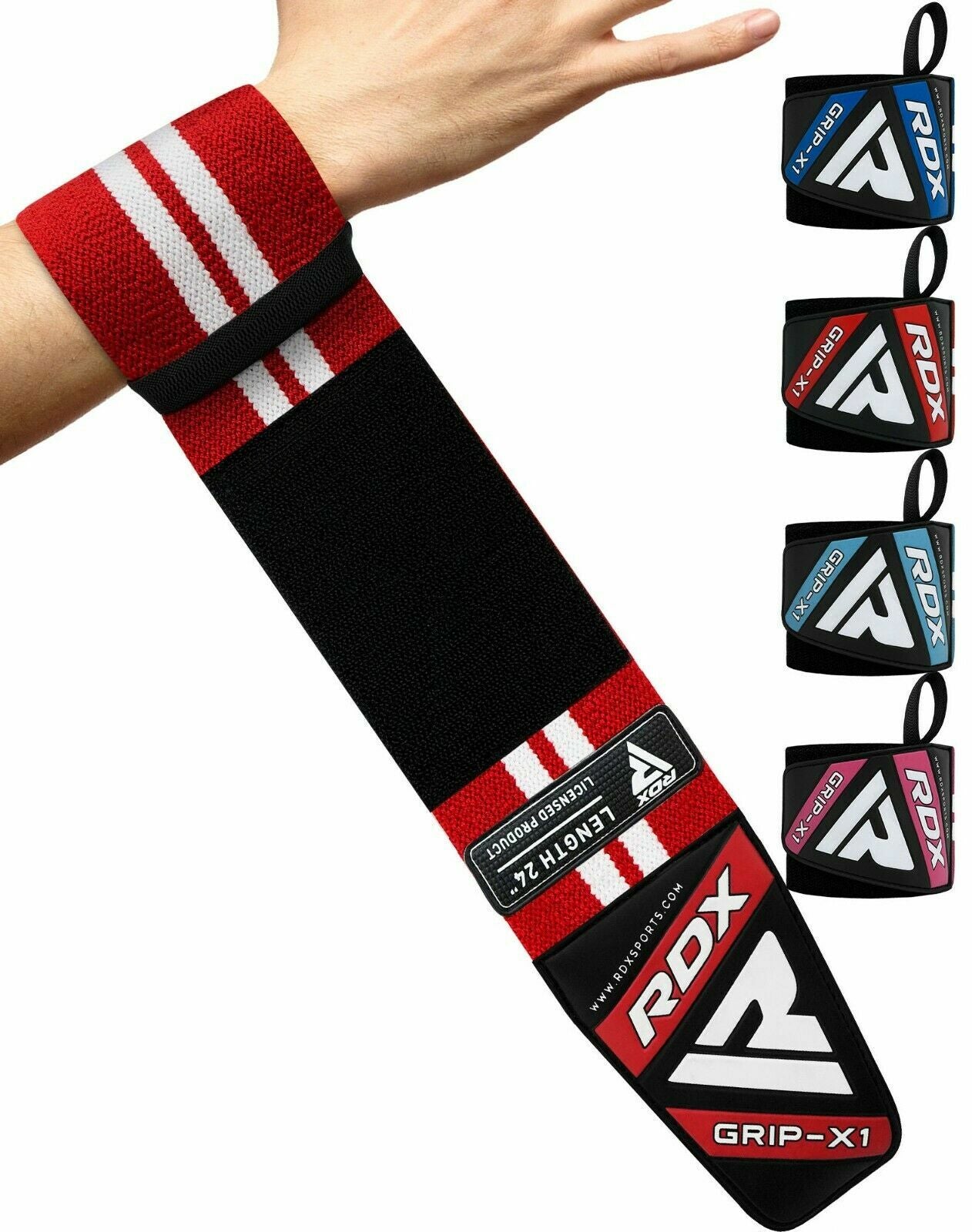 RDX Wrist Wraps Weight Lifting Straps Gym Workout Powerlifting Bodybuilding