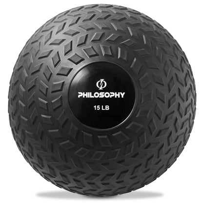 Slam Ball, 10-40 LB - Weighted Medicine Fitness Ball with Easy Grip Tread