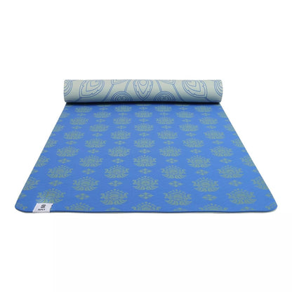 SINT Premium Print Reversible Non Slip Yoga Workouts Mat with Free Tote Bag