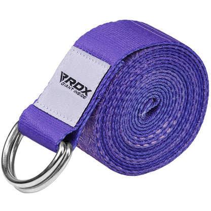 RDX Yoga Strap 8Ft D-Ring Buckle Stretching Pilates Flexibility Gym Workout