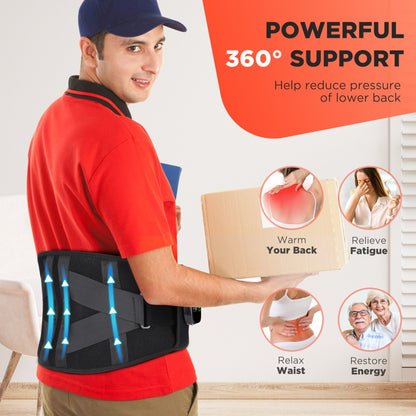 Red Light Therapy Belt Cordless 5000Mah Infrared Waist Wrap Vibration Back Pain