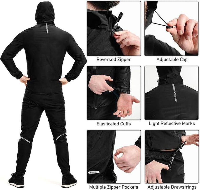RDX Sauna Suit, OEKO TEX 100 Certified, Full Body Sweat Heat Suit with Hood