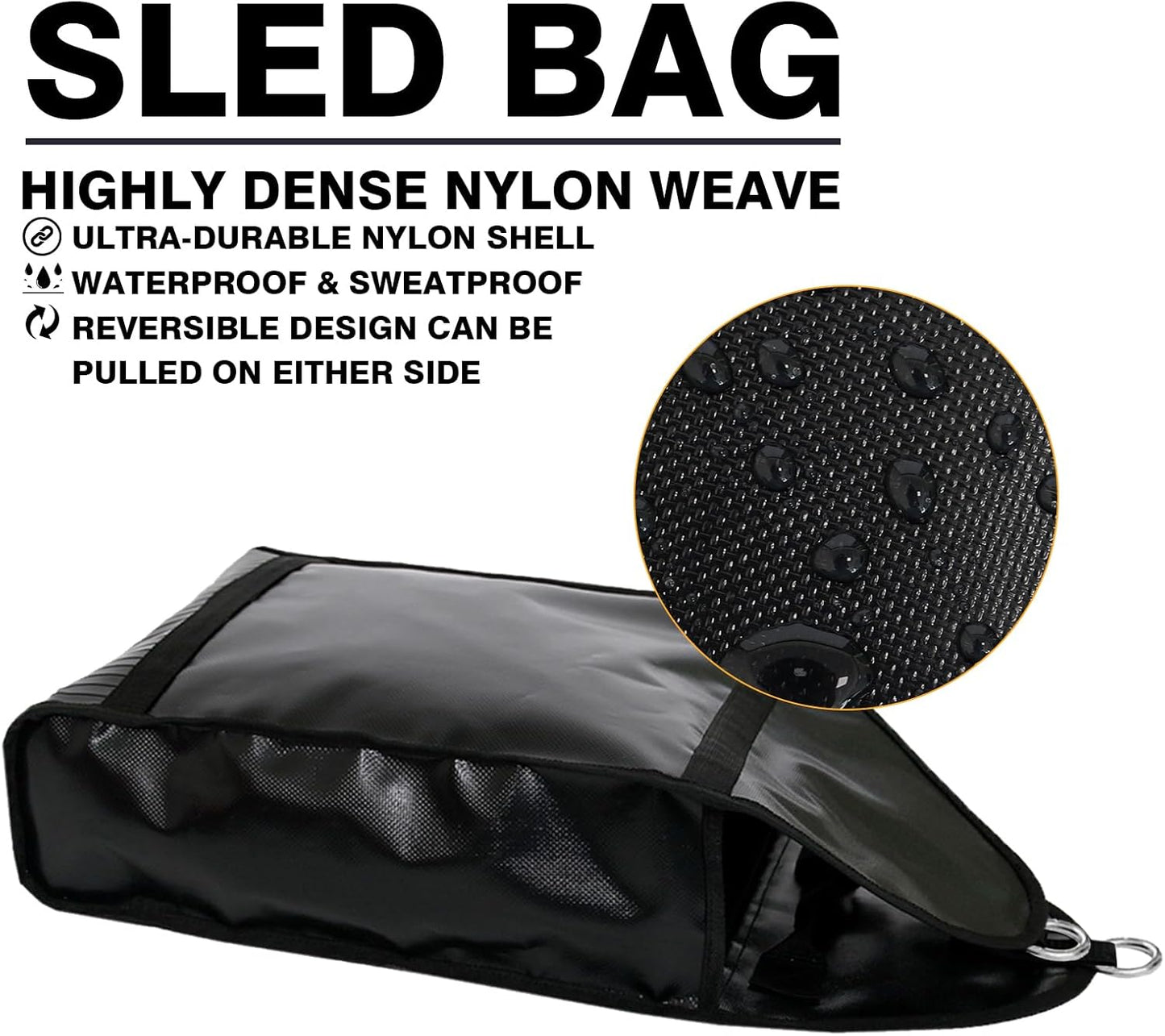 Adjustable Weight Sled Trainer with Sandbags for Speed Training Indoor/Outdoor