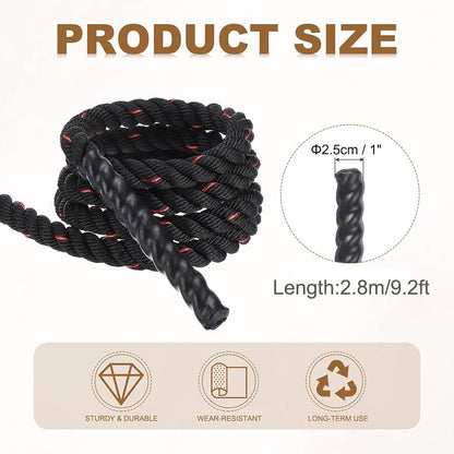Heavy Jump Ropes for Fitness, Weighted Adult Skipping Rope Exercise Battle Ropes