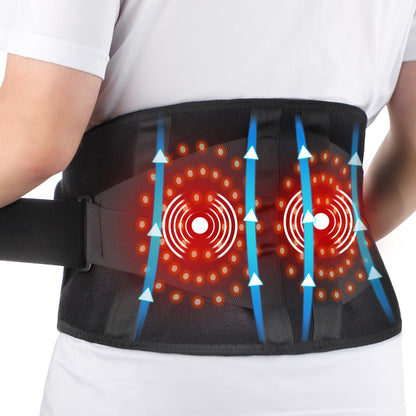 Red Light Therapy Belt Cordless 5000Mah Infrared Waist Wrap Vibration Back Pain
