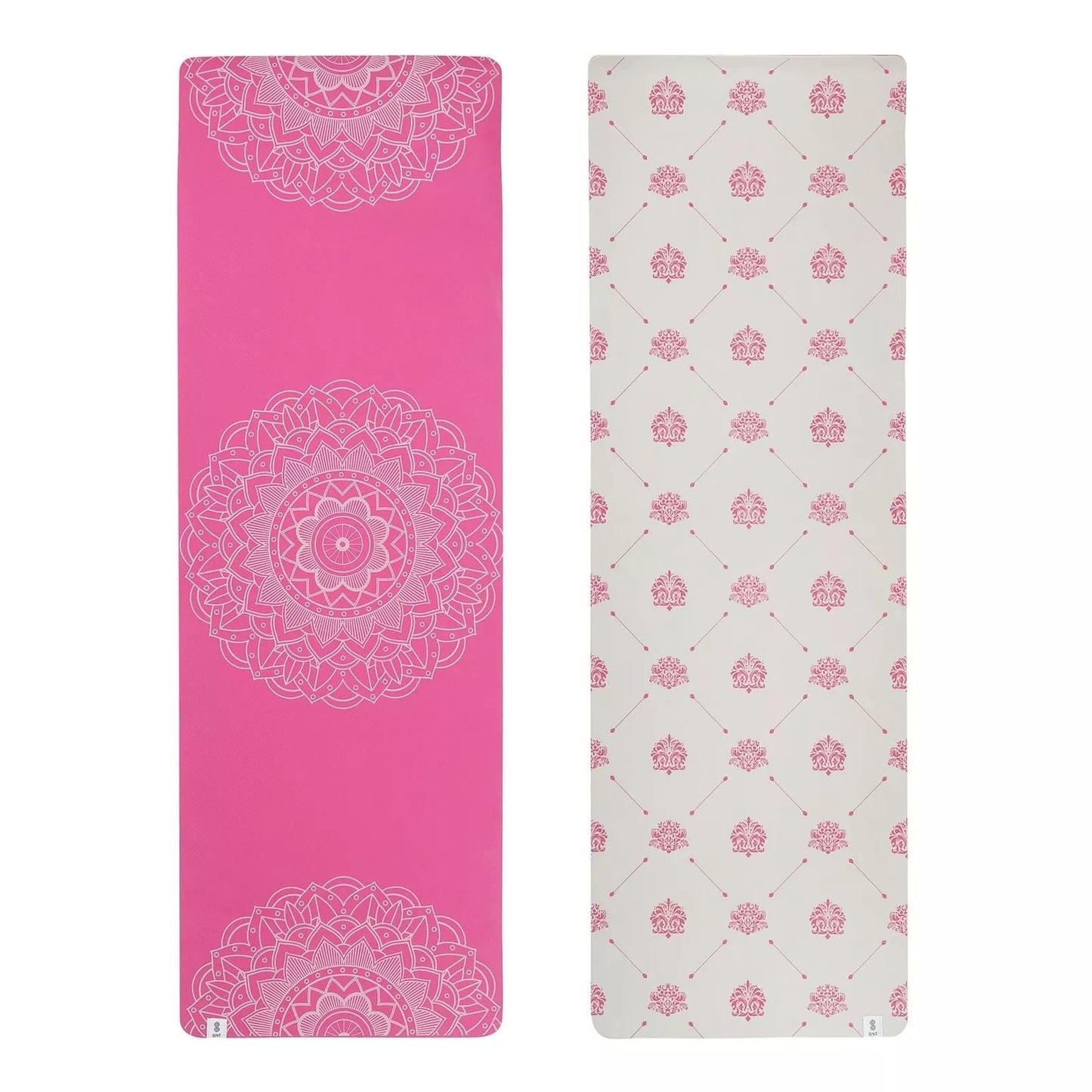 SINT Premium Print Reversible Non Slip Yoga Workouts Mat with Free Tote Bag