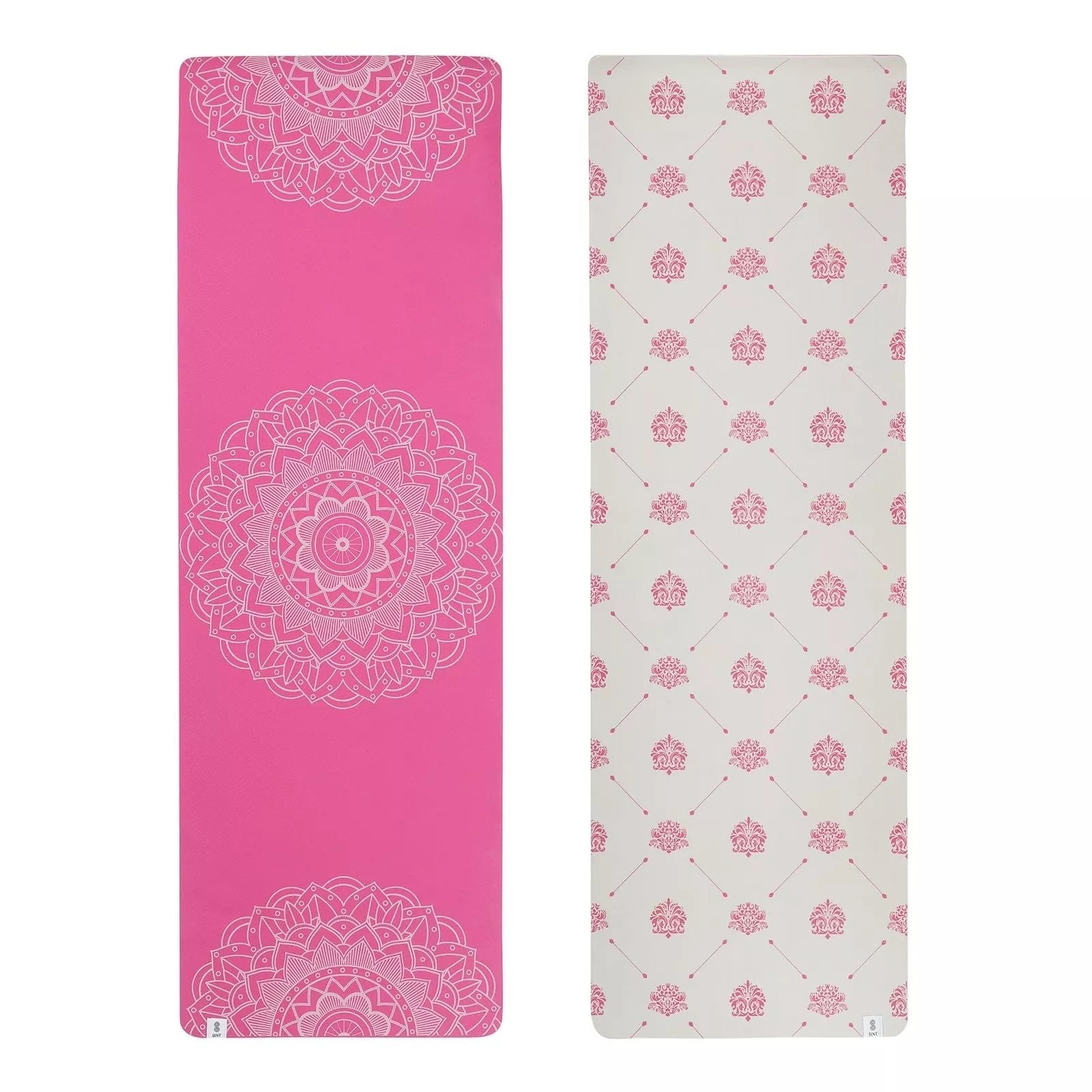SINT Premium Print Reversible Non Slip Yoga Workouts Mat with Free Tote Bag
