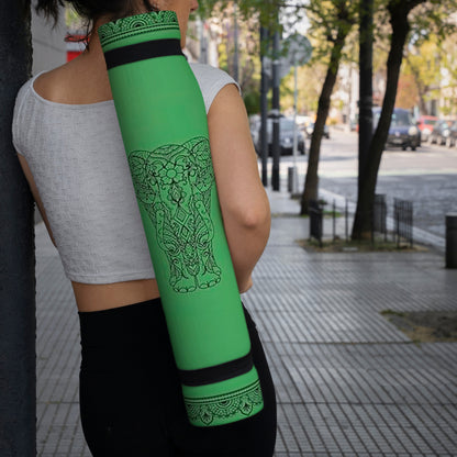 SINT Premium Print Reversible Non Slip Yoga Workouts Mat with Free Tote Bag