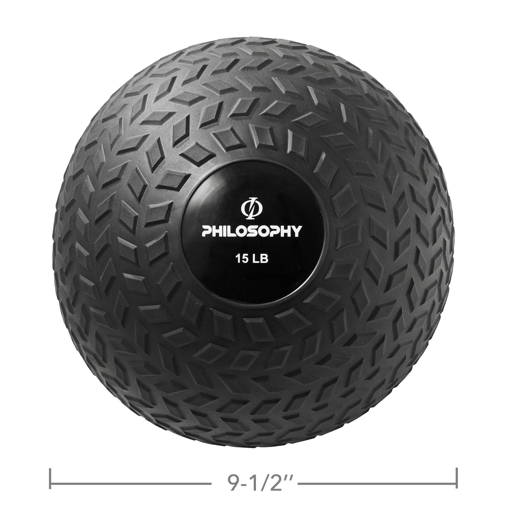 Slam Ball, 10-40 LB - Weighted Medicine Fitness Ball with Easy Grip Tread
