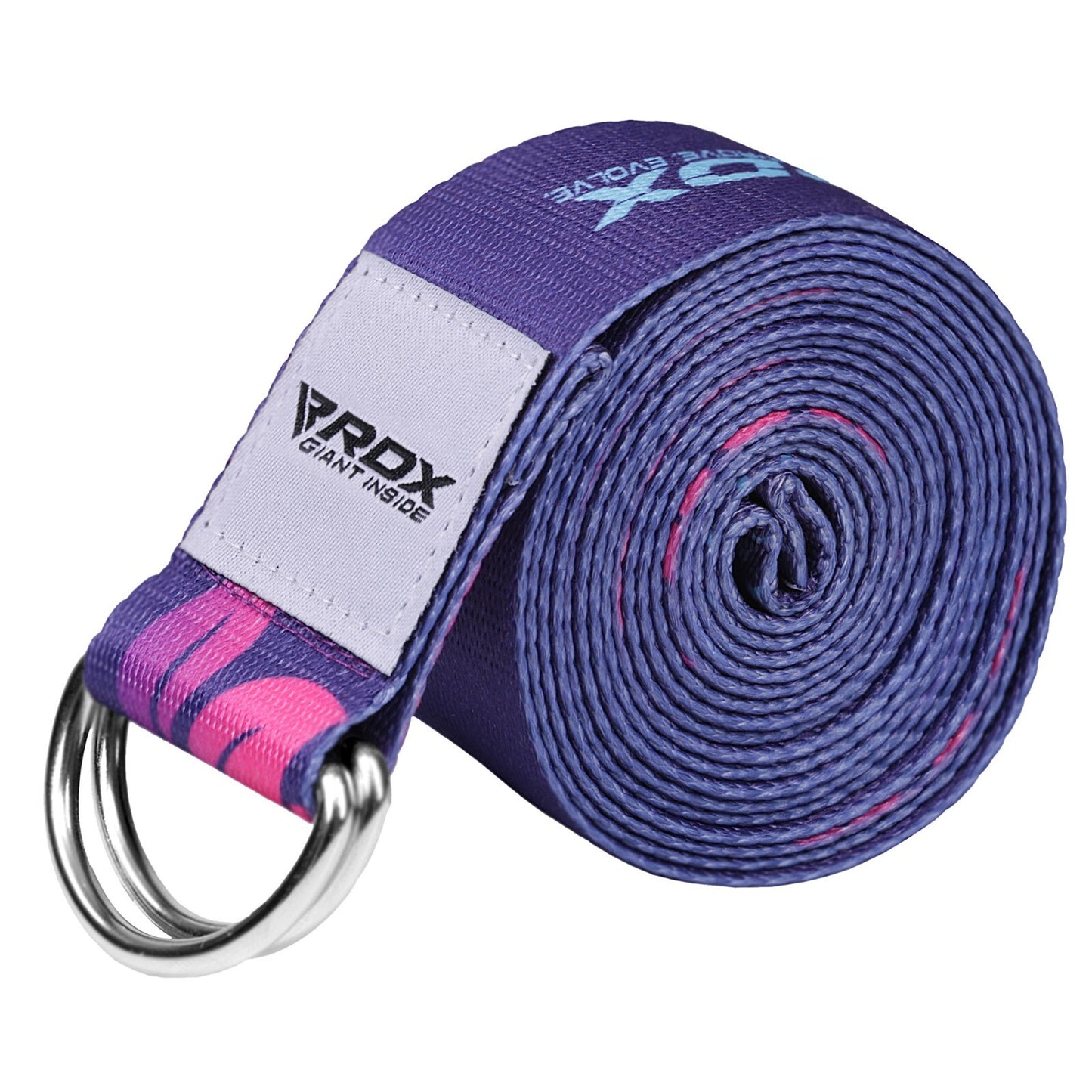 RDX Yoga Strap 8Ft D-Ring Buckle Stretching Pilates Flexibility Gym Workout