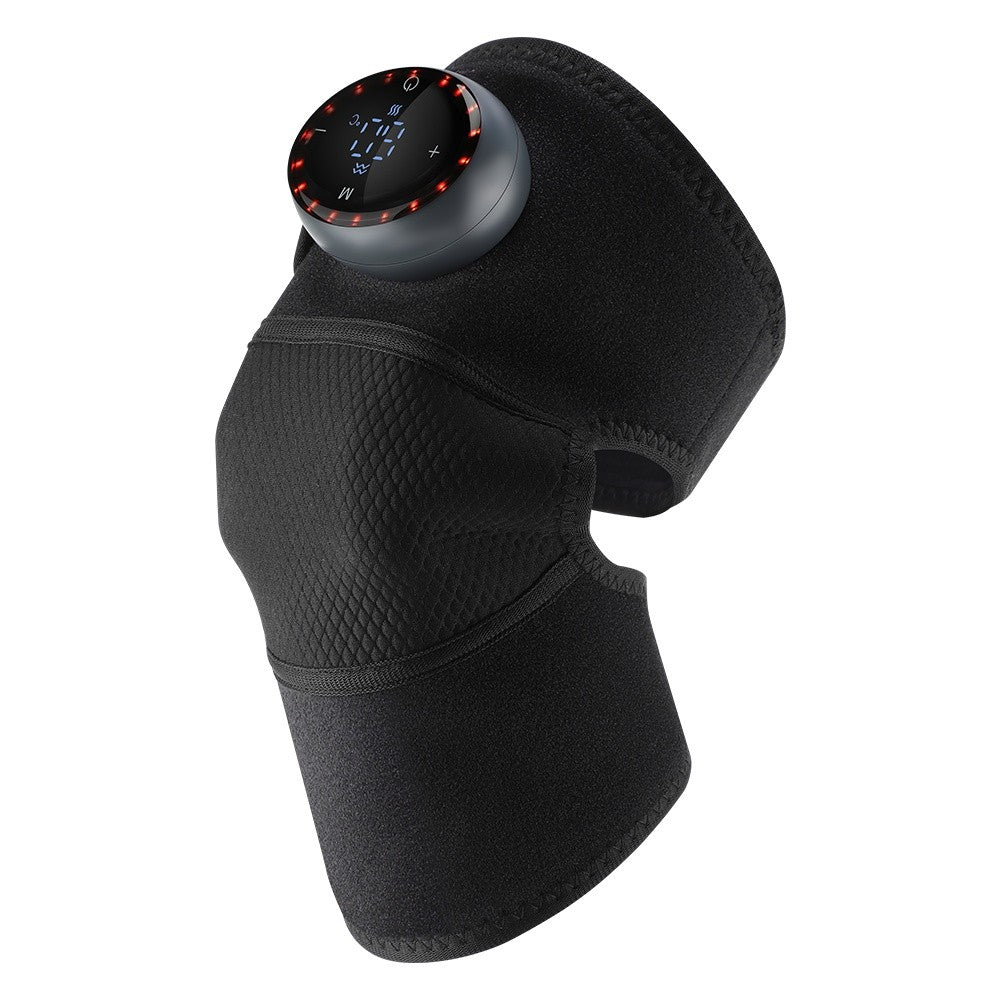 Electric Knee Massager Heated Vibration Joint Brace Therapy Shoulder Pain Relief