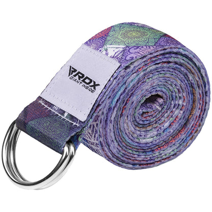 RDX Yoga Strap 8Ft D-Ring Buckle Stretching Pilates Flexibility Gym Workout