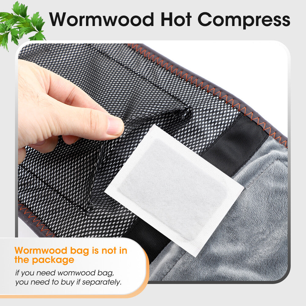 Electric Infrared Heated Waist Belt Vibration Massage for Lower Back Pain Relief