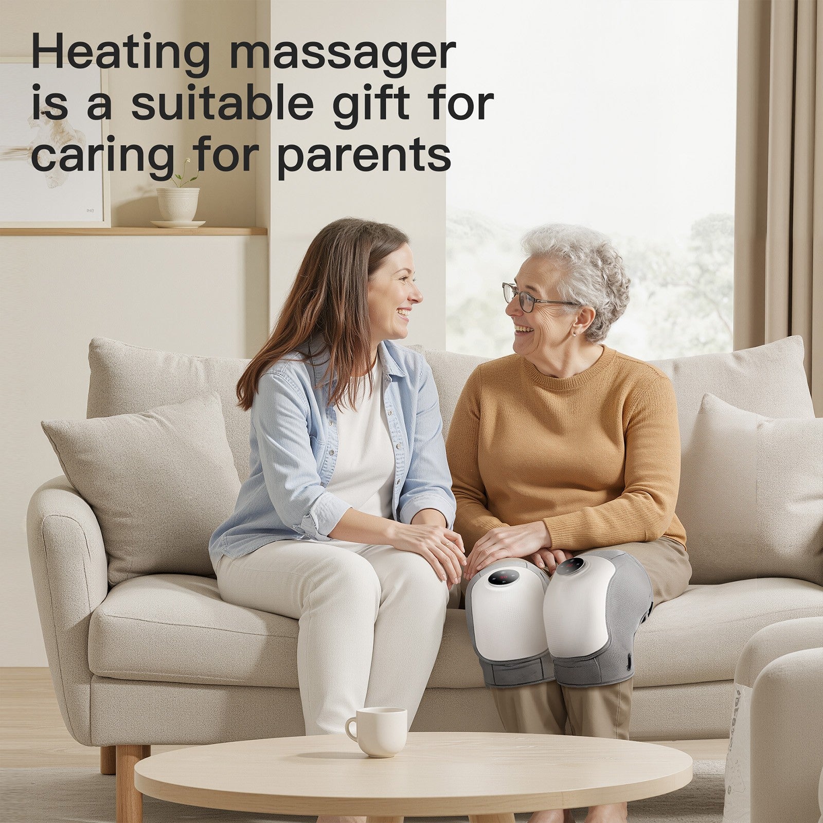 Heated Knee Pad Massager Warm Therapy Brace for Arthritis Joint Pain Care