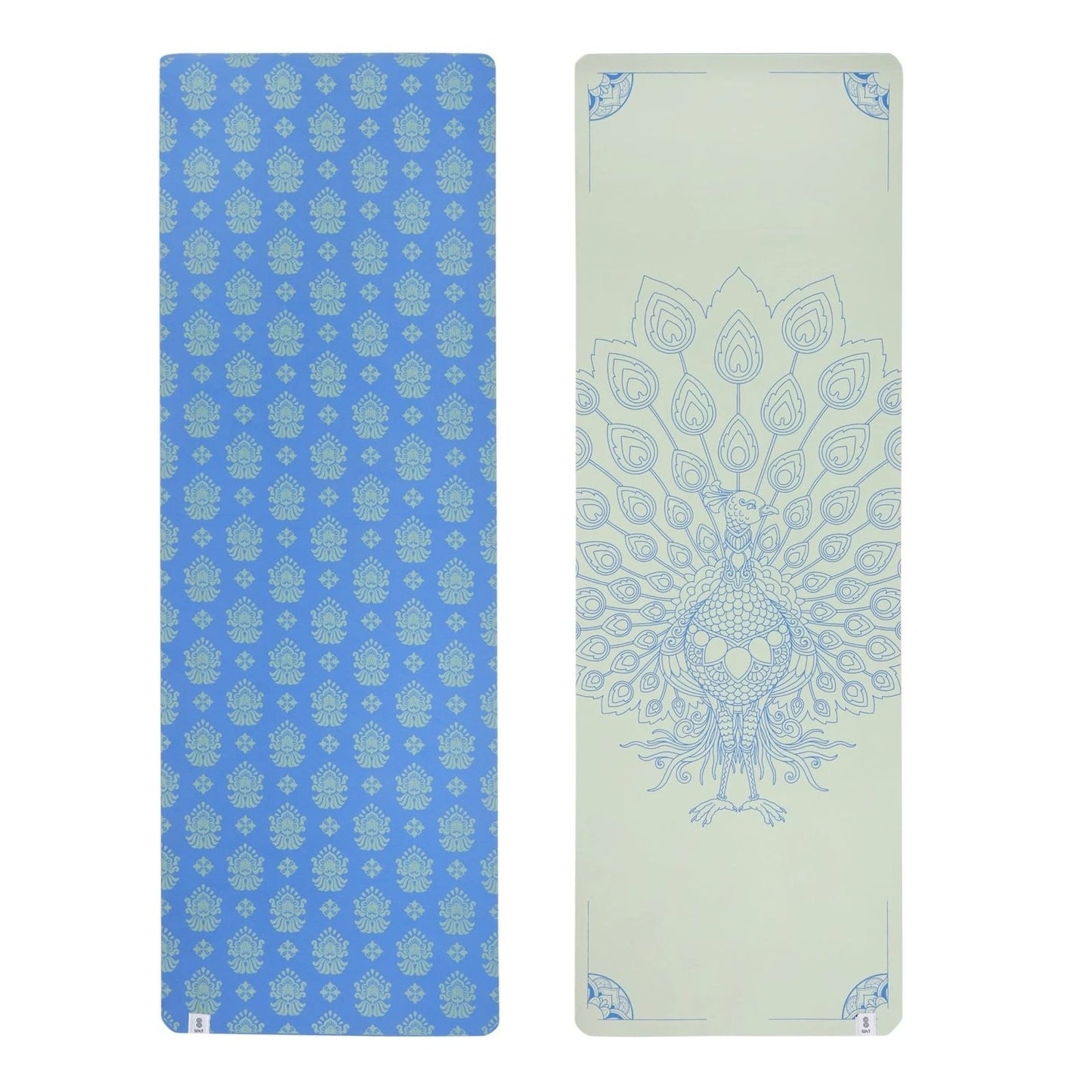 SINT Premium Print Reversible Non Slip Yoga Workouts Mat with Free Tote Bag